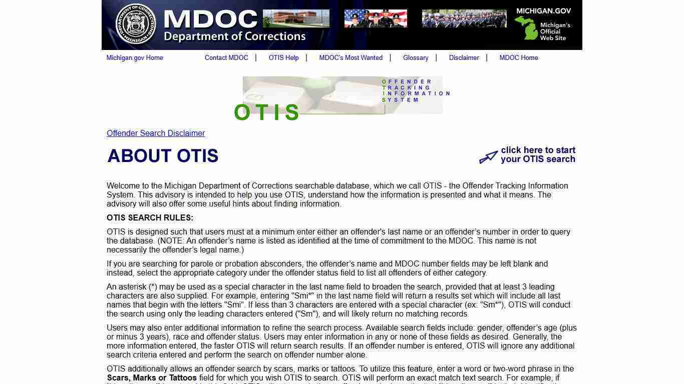 Offender Tracking Information System (OTIS)